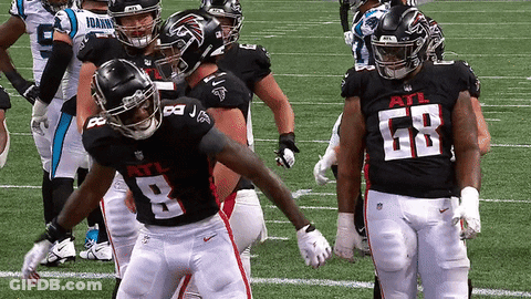 Football Player With Number 68 GIF