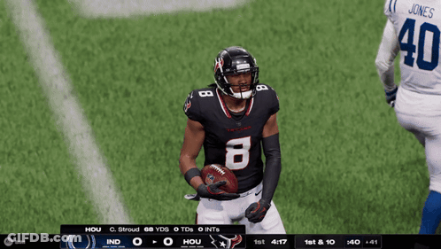 Football Player With Number 8 On Jersey GIF