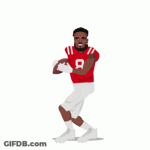 Football Player With Number 8 On Shirt GIF