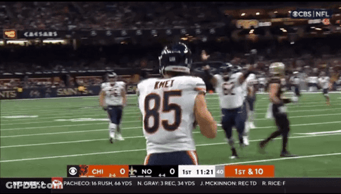 Football Player With Number 85 GIF