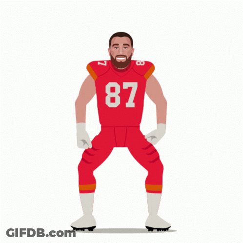 Football Player With Number 87 GIF