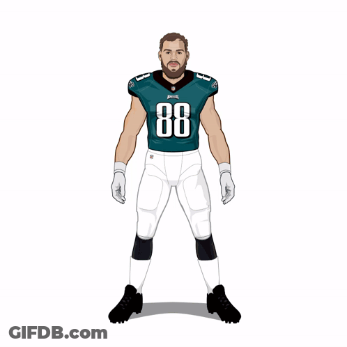 Football Player With Number 88 GIF
