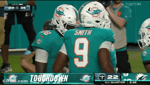 Football Player With Number 9 GIF