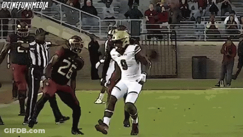 Football Player With Number 9 On Uniform GIF