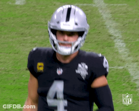 Football Player With Number Four Helmet GIF