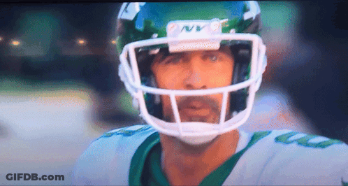 Football Player With NY Helmet GIF