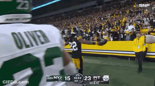 Football Player With Oliver On Jersey GIF