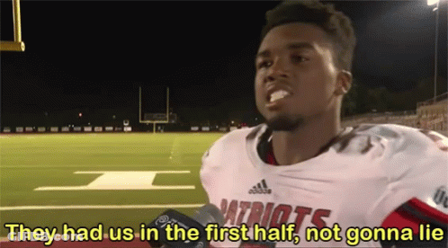 Football Player With Patriots Shirt GIF