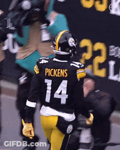 Football Player With Pickens Jersey GIF