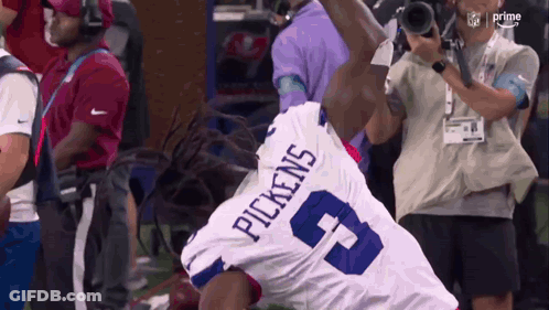 Football Player With Pickens On Shirt GIF