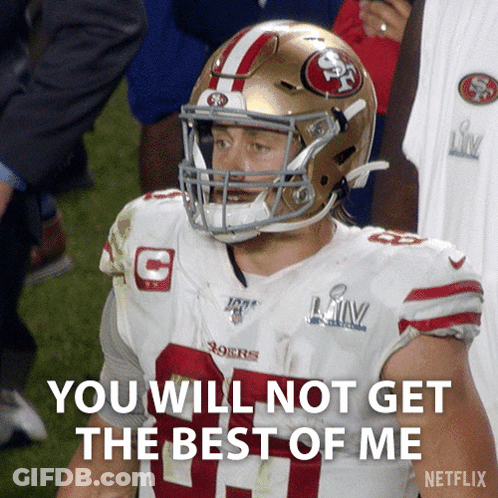 Football Player You Will Not Get The Best Of Me Netflix GIF