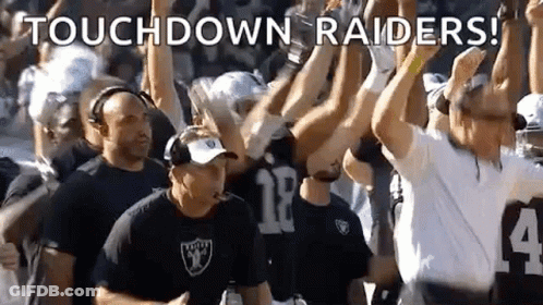 Football Players And Coaches Celebrating Touchdown GIF