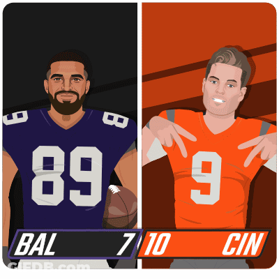Football Players Bal And Cin Score 7-10 GIF
