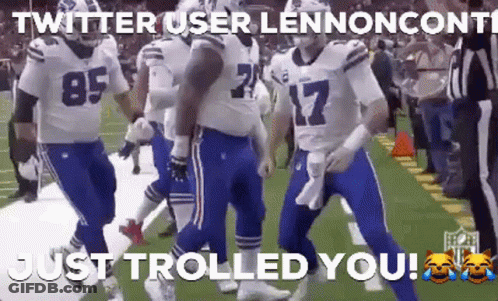 Football Players Dancing Just Trolled You GIF