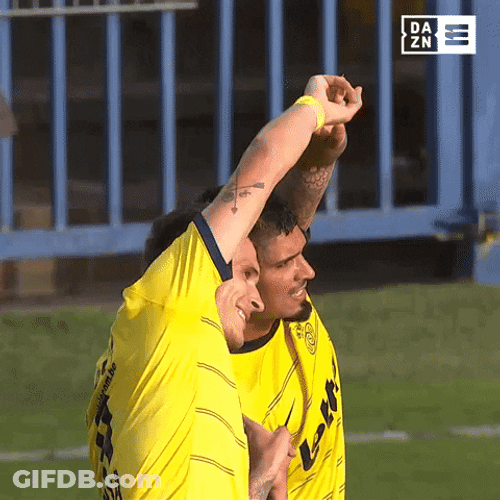 Football Players Fusion Pose GIF