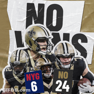 Football Players Holding Signs Saying NYG 6 No 24 GIF