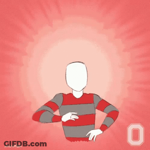 Football Players In National Champs Shirts GIF