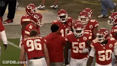 Football Players In Red Uniforms 96 And 59 GIF