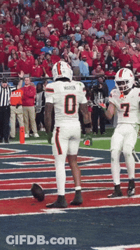 Football Players Number 0 And 7 GIF