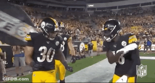 Football Players On Field Number 30 GIF