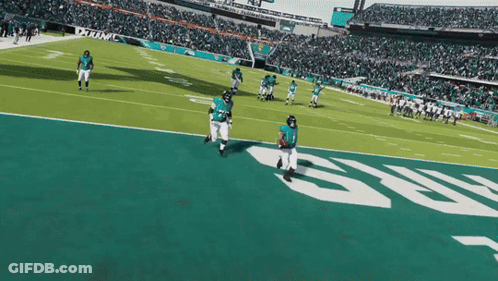 Football Players On Field With Jaguars GIF