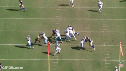 Football Players On Field With NFL Logo GIF