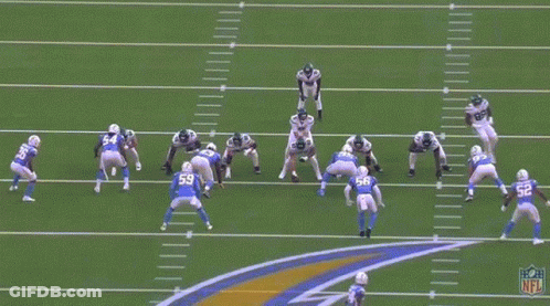 Football Players On Field With NFL Logo GIF