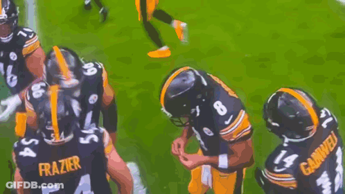Football Players On Field With Number 14 GIF