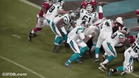 Football Players Playing Football On Field GIF