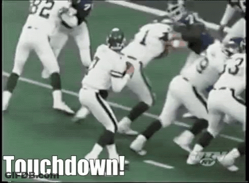Football Players Playing Touchdown GIF
