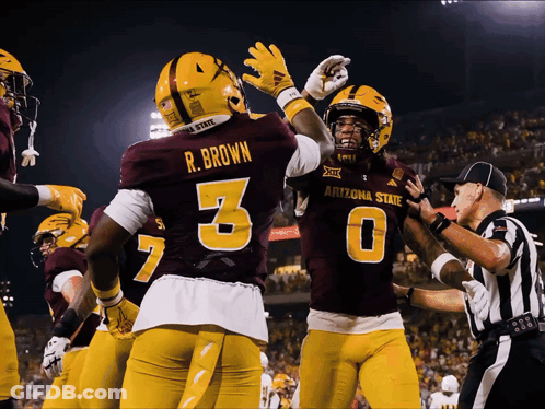 Football Players Running Number 2 Jersey GIF