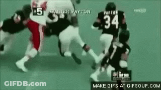 Football Players Running Number 34 GIF