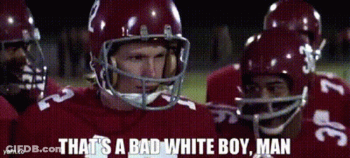 Football Players Saying That's Bad White Boy Man GIF