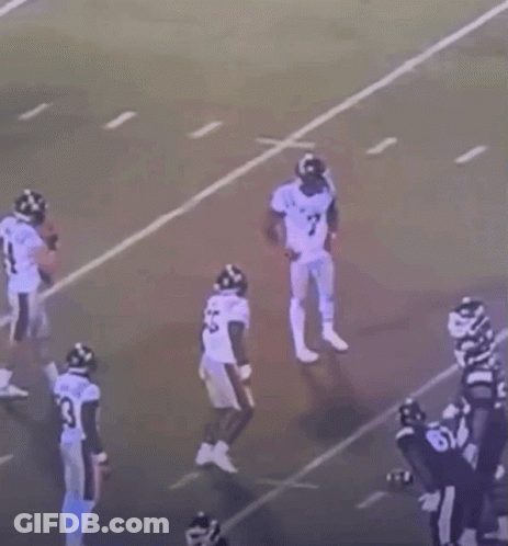 Football Players Standing On Field GIF