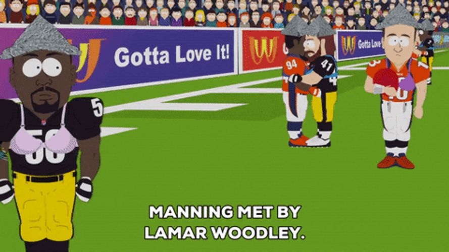 Football Players Tin Hat Head Protector GIF