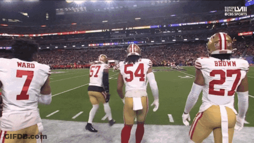 Football Players Ward And Brown On Field GIF