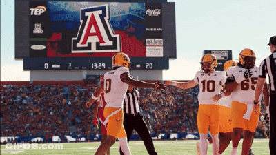 Football Players With Letter A On Shirts GIF