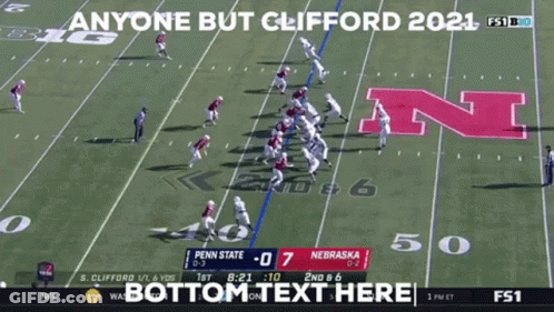 Football Players With Number 11 Helmets GIF