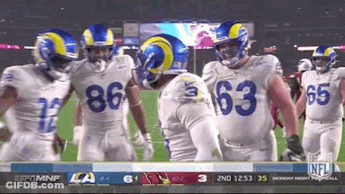 Football Players With Number 63 Jerseys GIF