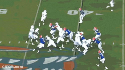 Football Players With Number 73 GIF
