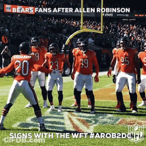 Football Players With Signs WFT #AROB2DNH GIF