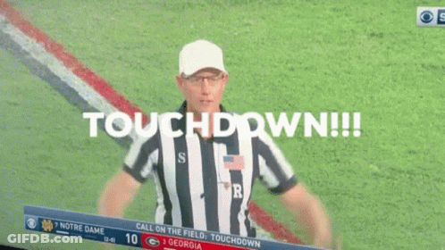 Football Referee Saying Touchdown GIF