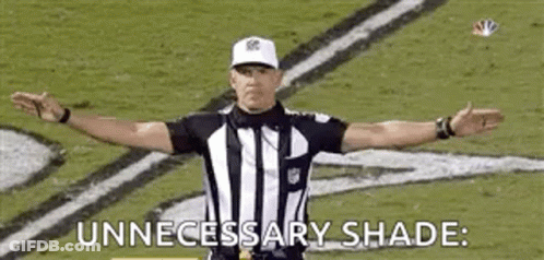 Football Referee Signaling Unnecessary Shade GIF