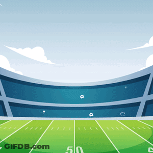 Football Stadium With 50 GIF