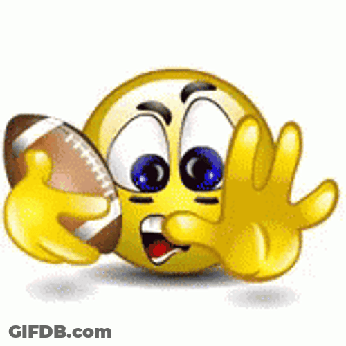 Football Sunday Shocked Emoji GIF