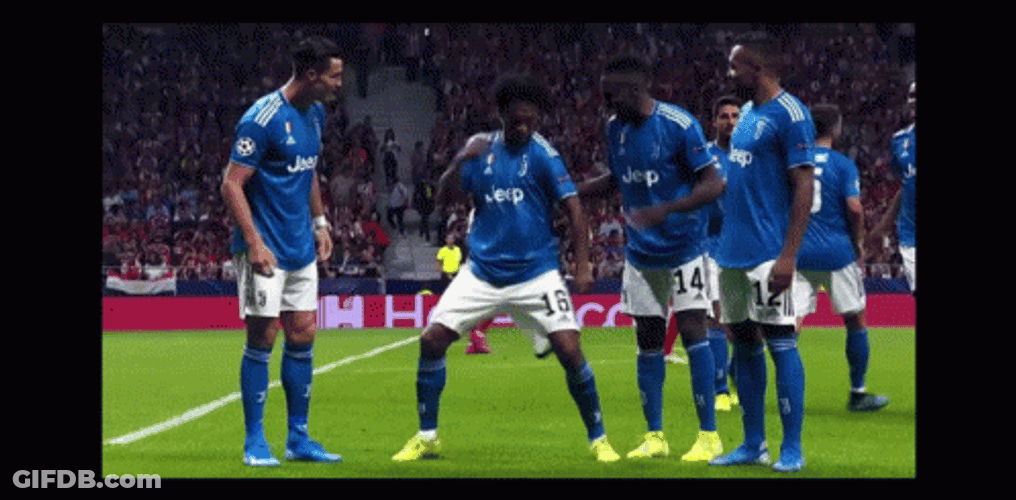 Footballers From Zambia Happy Dancing GIF
