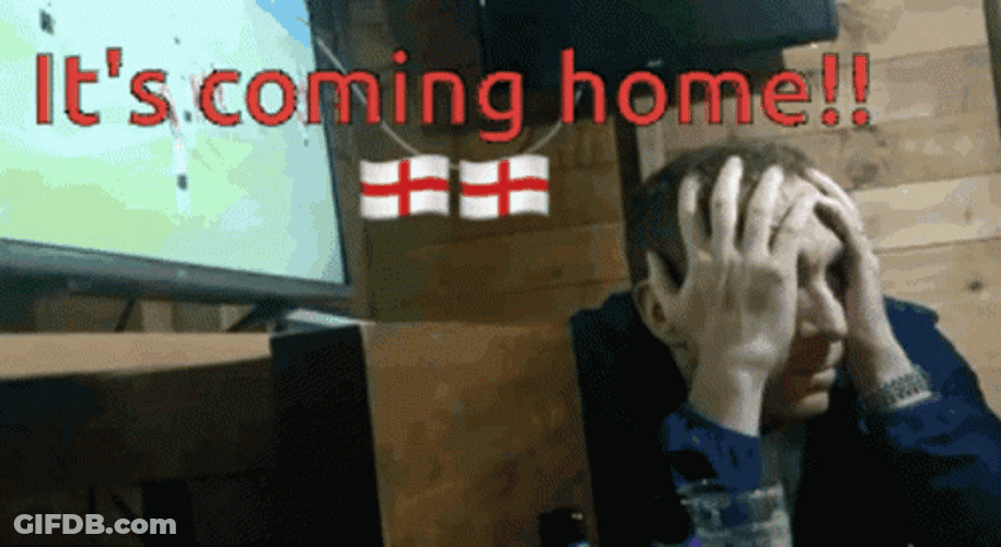 Footballs Coming Home Excitement Reaction GIF