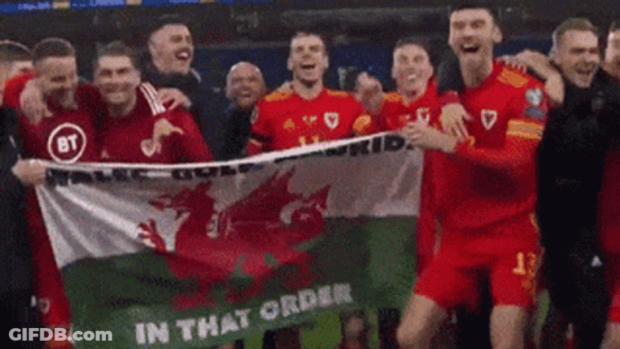 Footballs Coming Home Of Wales Golf Madrid GIF