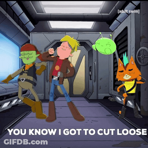 Footloose Dance Moves Final Space GIF