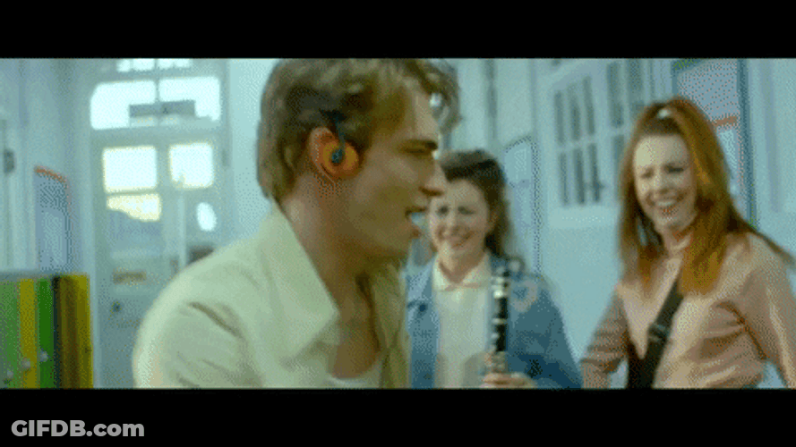 Footloose Hallway Flirt Dance GIF